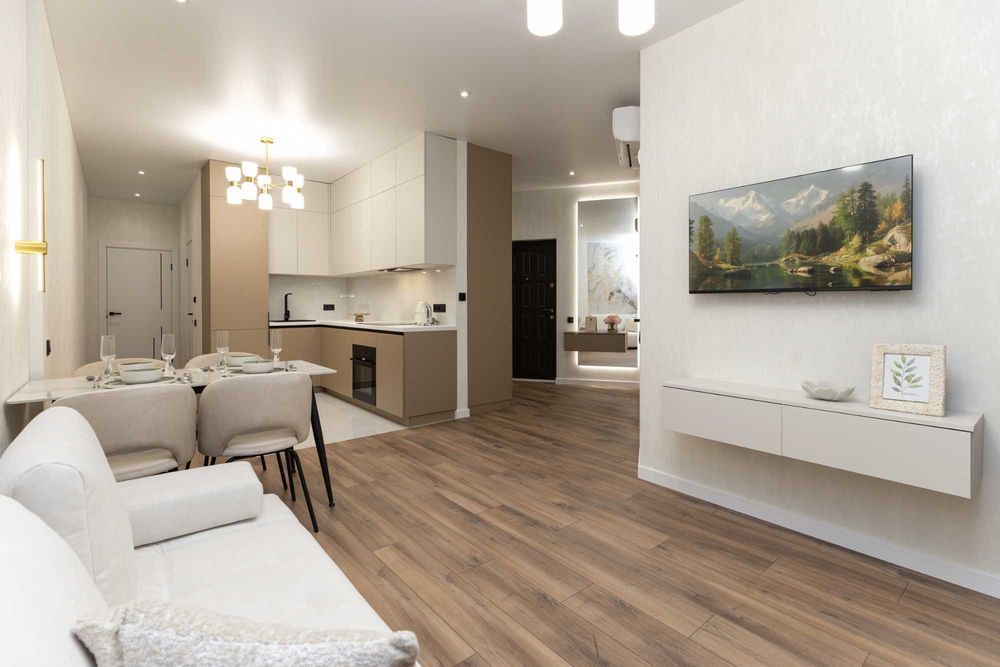 ПРОДАЖА • 2к квартира • 60 Жемчужина Кадорр Сити на Краснова • С отделкой по стандартам KADORR Group • Две спальни и гостиная с балконом