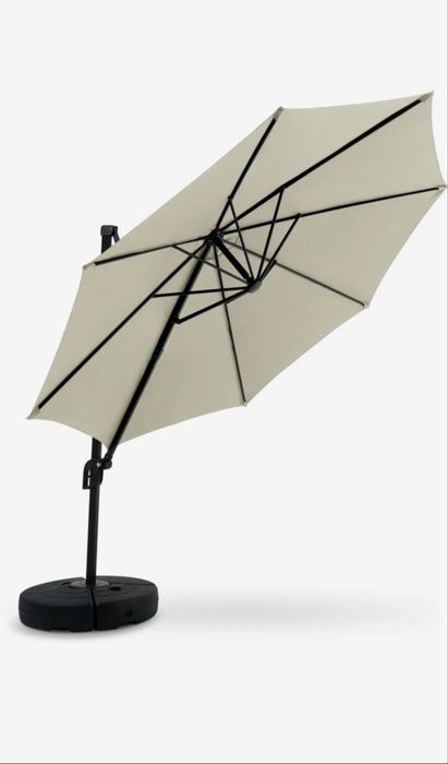 Guarda-sol suspenso TRONDHEIM Ø300 creme