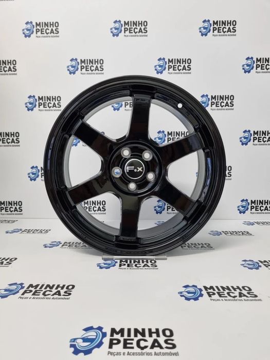 Jantes FOX PF1 em 17 Preto Brilho (5x100)