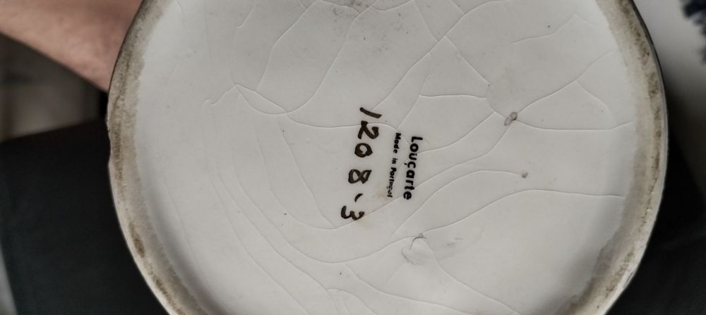 Jarra porcelana  Alcobaça numerada. (ver desconto no texto)