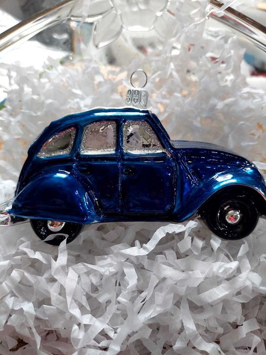 AUTO SAMOCHÓD Polskie szklane bombki pięknie zdobione u tigera 1