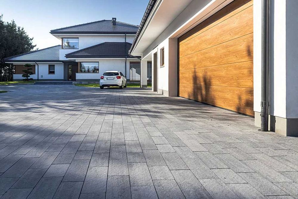 Kostka brukowa BRUK-BET color-mix Tercet Wapień Szary 8cm!!!