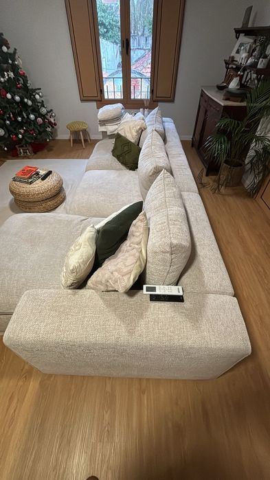 Sofá c/ chaise longue Gato Preto