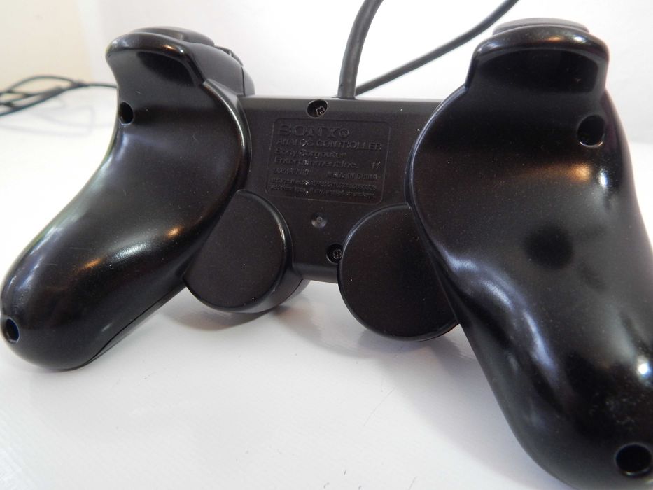 Oryginalny Czarny Black kontroler gamepad DualShock 2 do PlayStation 2 Sony stan bardzo dobry