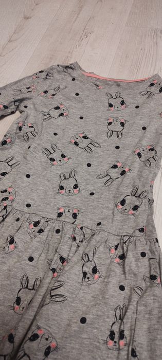 Sukienka/tunika w króliczki Wielkanoc