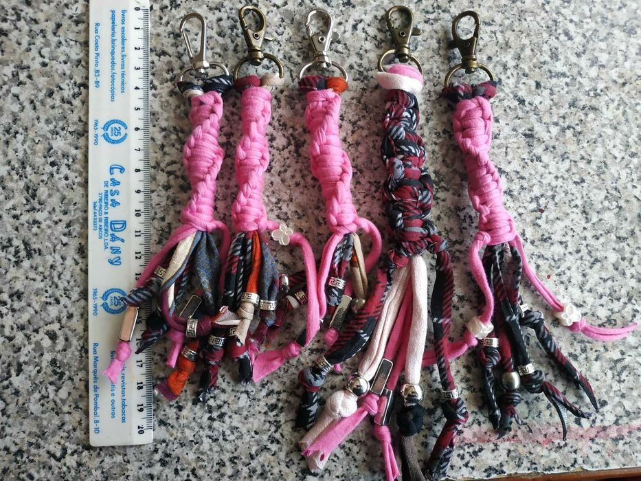 Porta chaves macramé