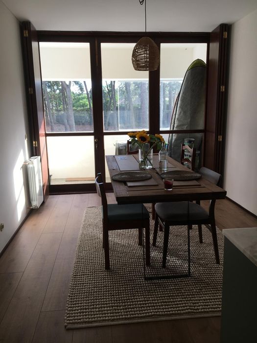 Mesa jantar madeira maciça feita de porta antiga