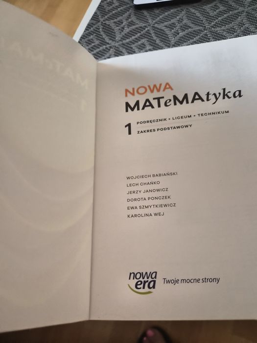 Nowa Matematyka 1 do technikum