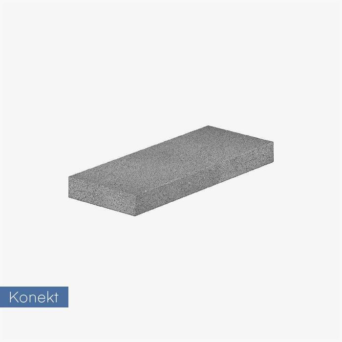 Ogrodzenie systemowe Konekt Boka Solv szary 50x20x20 bloczek na mur
