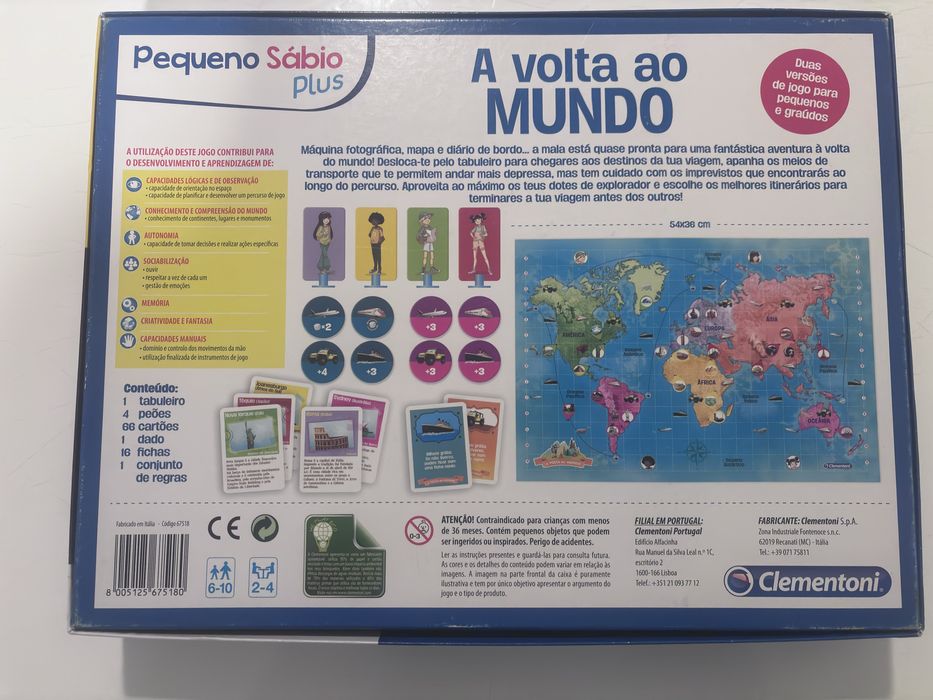 Jogos Clementoni A Volta ao Mundo + 50 Jogos Reunidos