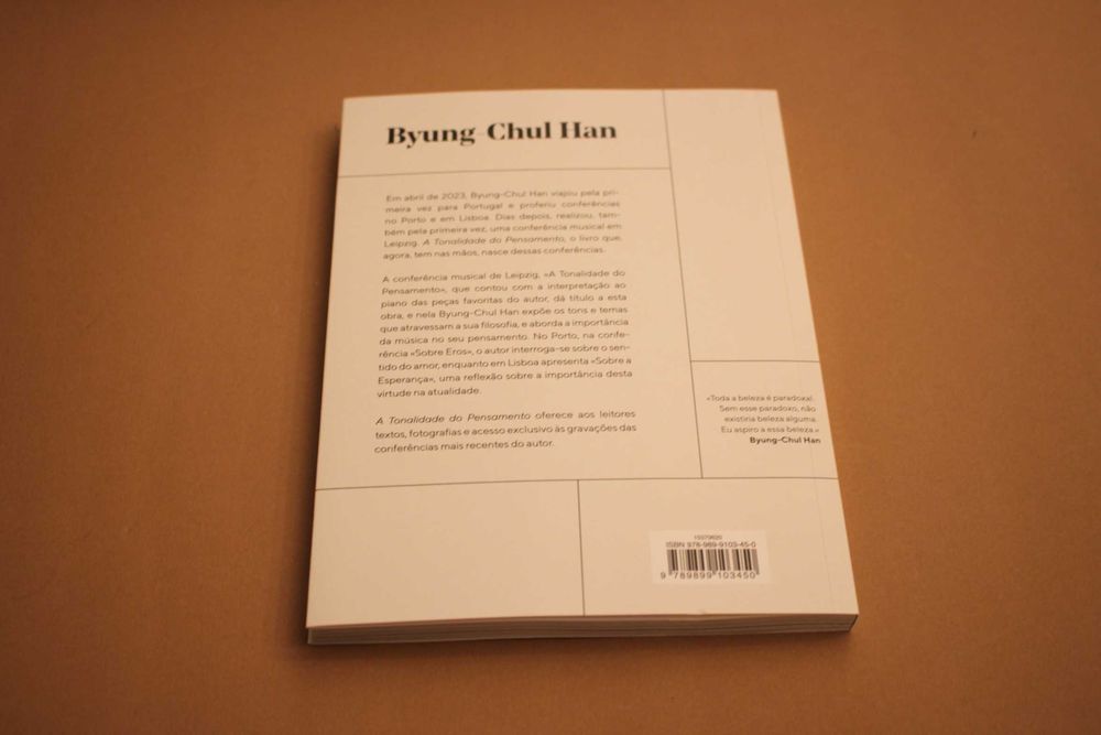 A Tonalidade do Pensamento Byung-Chul Han