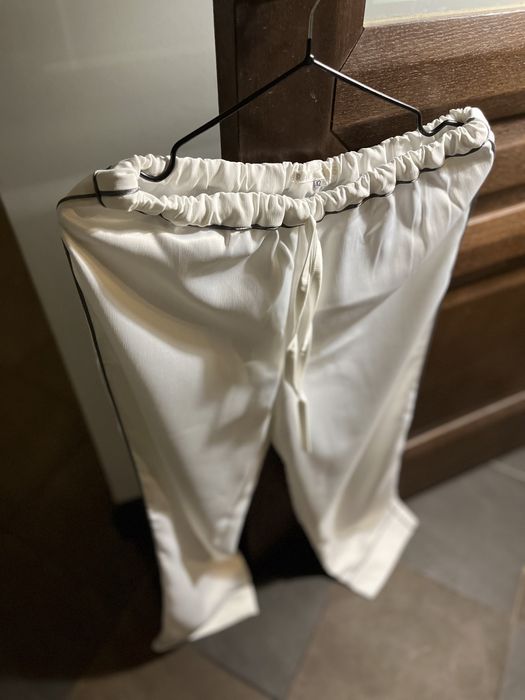 Весільний костюм - піжама  молочного кольору атласний RARA AVIS