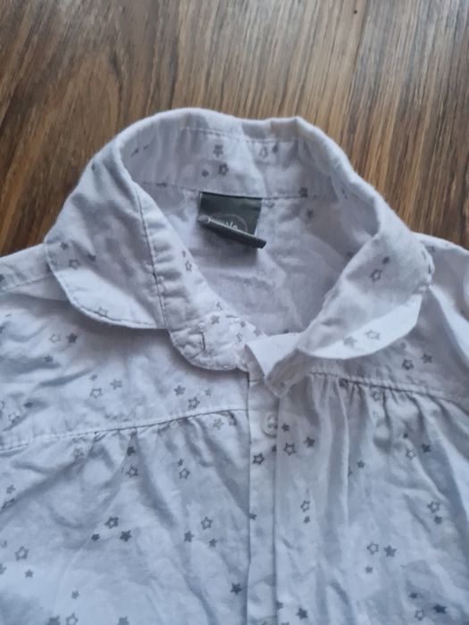 Koszula biała w gwiazdki