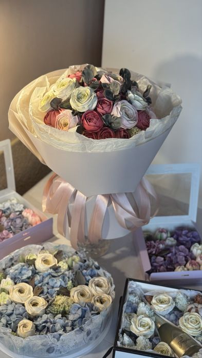 Фініки в шоколаді | Квіти з зефіру | Зефір | День святого валентина