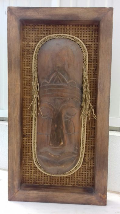 Quadro artesanal de máscara