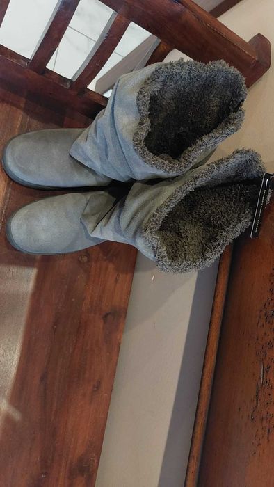 Kozaki damskie Nike zamszowe