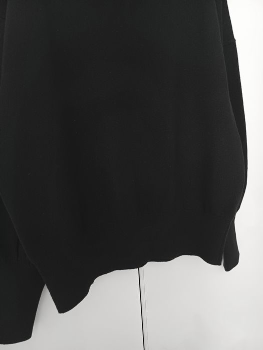 Massimo Dutti wełniany golf oversize czarny sweter z golfem wełna wiskoza kaszmir