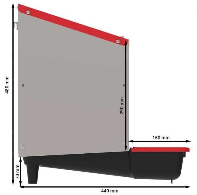 Gniazdo/Gniazda dla kur automatyczne poczwórne z pojemnikiem na jajka