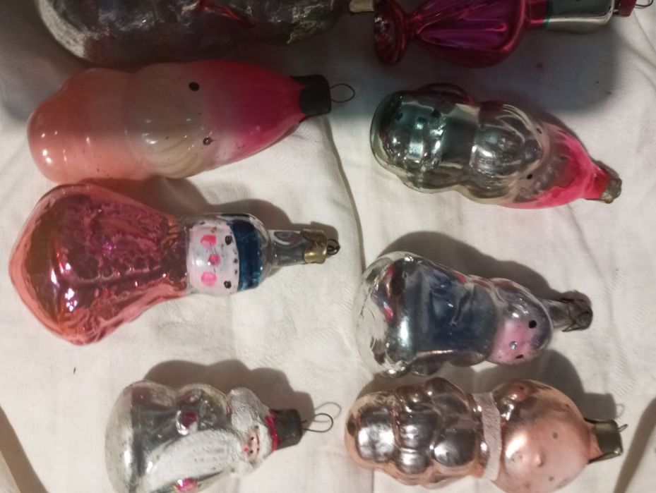 Ёлочные игрушки СССР 10 шт