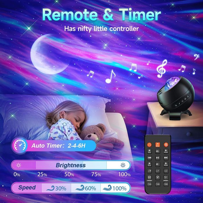 Projektor gwiaździstego nieba COOLNIGHT dla dzieci 180 trybów