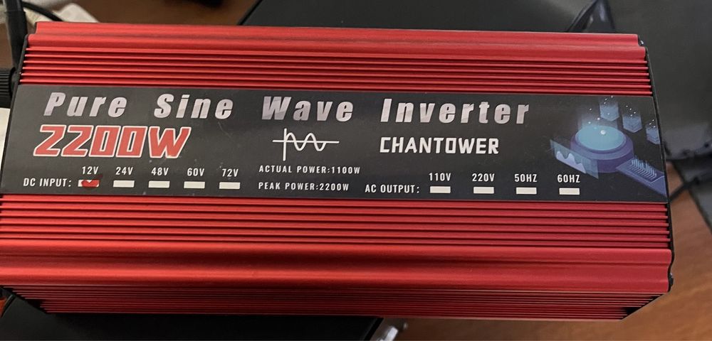 Инвертор чистый синус 12-220v 2200wt