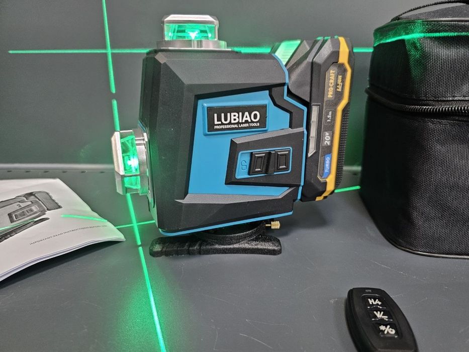 4D Лазерный уровень Lubiao T-21 Посадка Макита батареи Зелёный тонкий луч