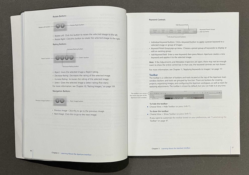 Livro Aperture Getting Started da Apple