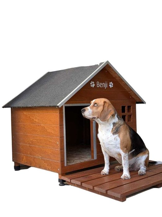 Casota em madeira tratada para cão