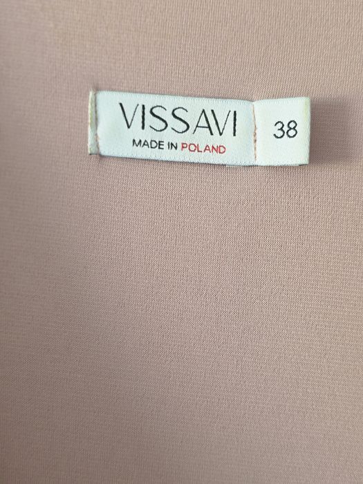 Vissavi 38 sukienka midi chrzest komunia wesele kopertowa tiul