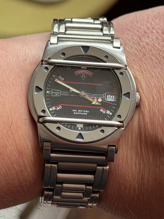 Certina DS Cascadeur, rozmiar 40/46mm, w stali, oryginalna bransoleta, nowa bateria