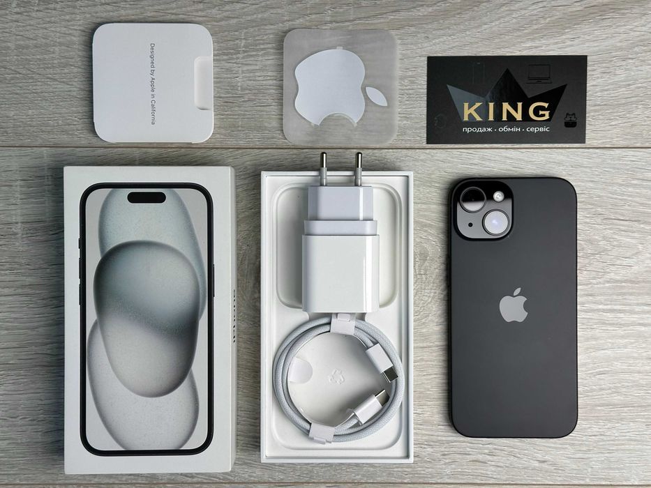 Apple iPhone 15 - 512GB - Black Neverlock ІДЕАЛ 94% АКУМУЛЯТОР №58