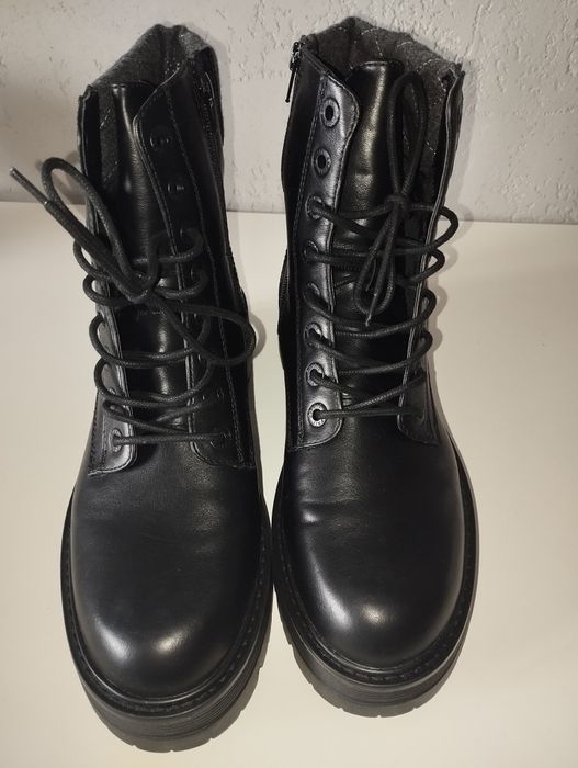 Nowe, czarne botki trapery Esprit r. 42