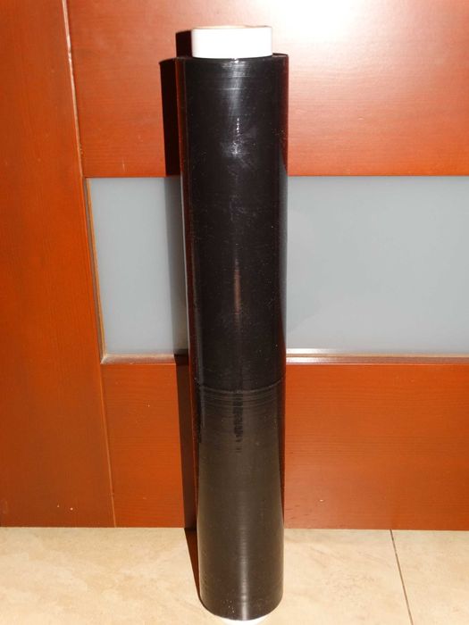 Folia stretch czarna 1,5kg dużo folii solidna super kryjąca czarna