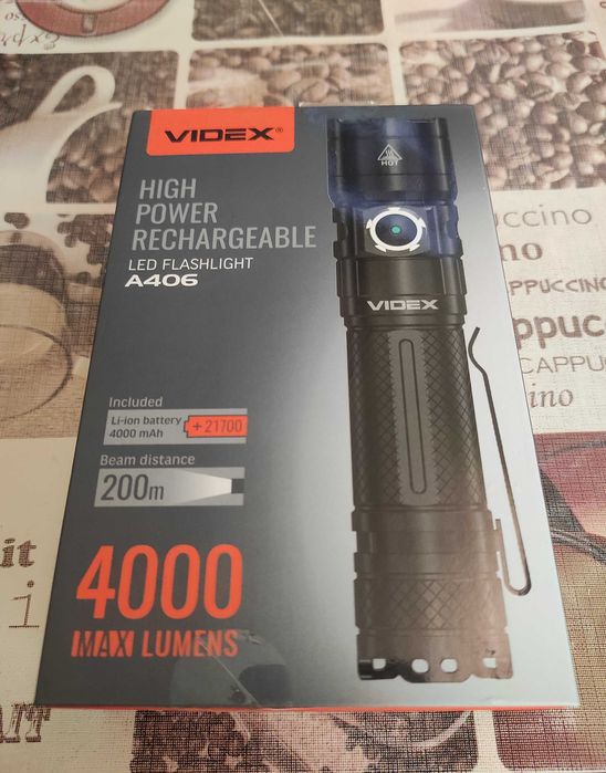 Фонарик Videx vlf-a406 Type-c 21700 A406