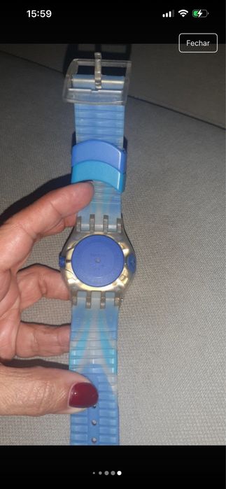 Swatch Scuba azul.