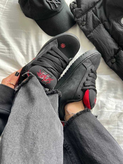 !SALE! DC x Slayer Court Graffik Black/Red 36 37 38 39 40 41 42 43 44