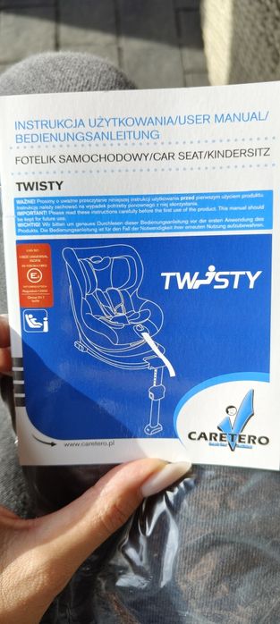 Fotelik Caretero TWISTY FIX iSIZE 0-18 kg szary