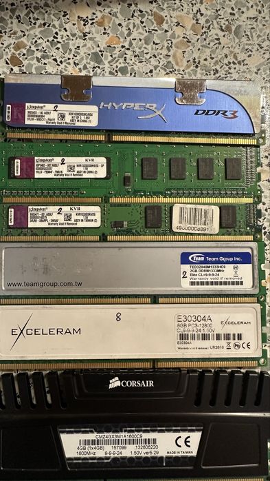 оперативна пам'ять ОЗП (DDR3) для ПК та ноутбуків