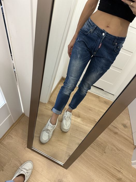 Spodnie jeansowe boyfriend dsquared2 damskie rozm s/m