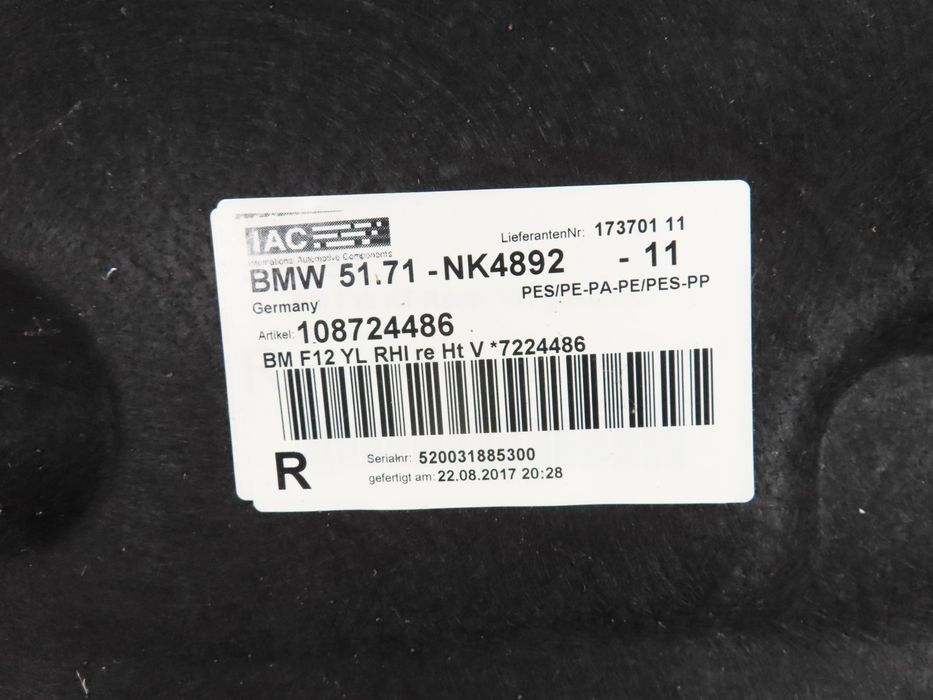 Cava Da Roda Bmw 6 Convertible Ref: 51717224486