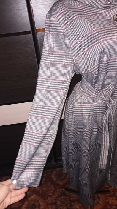 Модное платье в клетку