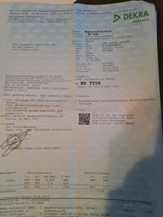Mercedes Atego 1230 kontener