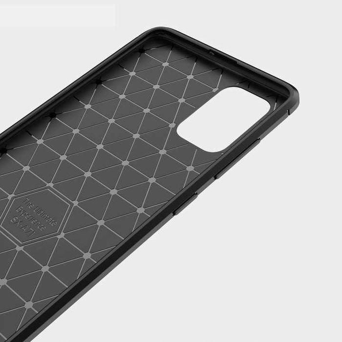Spacecase Carbon Galaxy A71 czarny