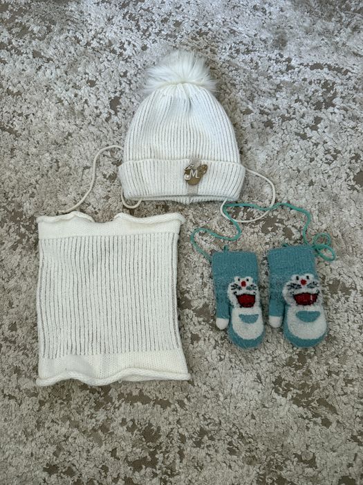 Шапочка, бафф та рукавички дитячі