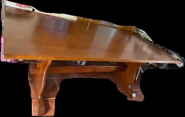 Mesa em madeira maciça com 2200 mm X 940 mm