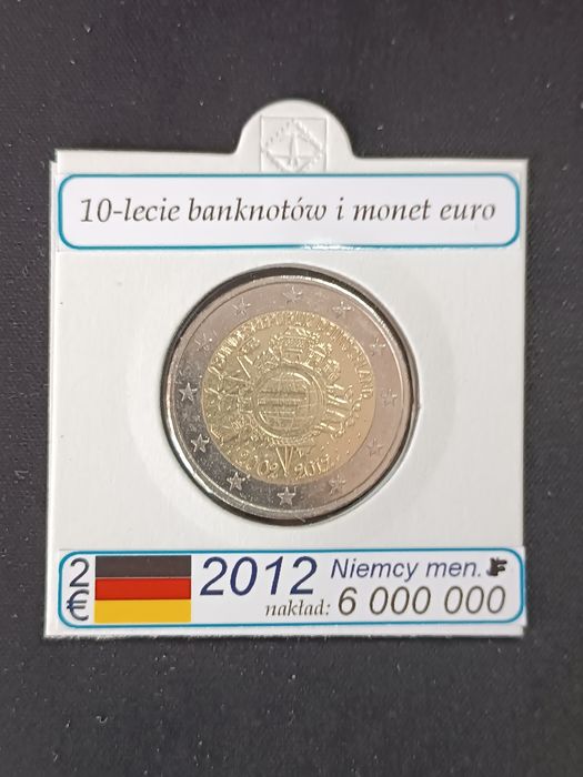 Moneta okolicznościowa 2 euro Niemcy 2012 F