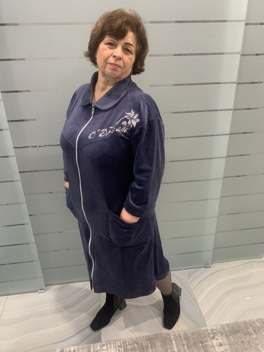 Халат велюровий. Великі розміри