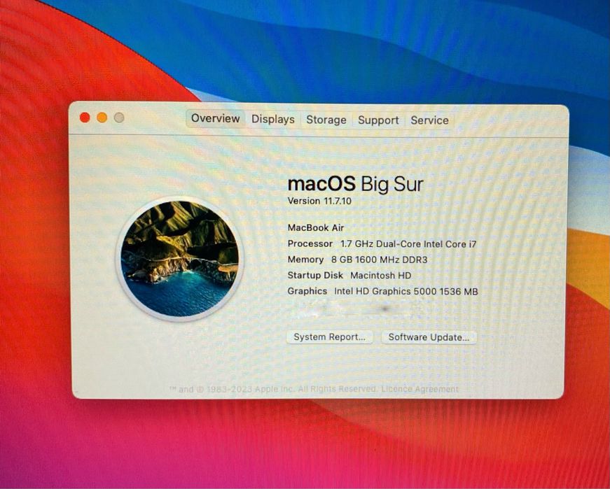 Ноутбук Apple Macbook Air Pro макбук Core i7 8 RAM SSD