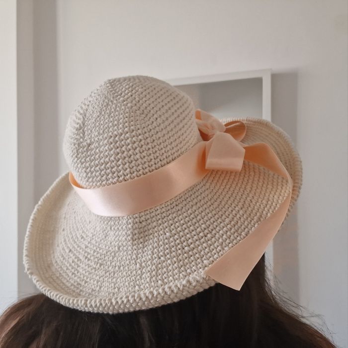 Chapéu Verão Bege (feito à mão)