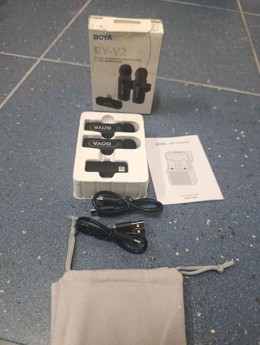 Mikrofon bezprzewodowy BOYA BY-V2 (2 szt.) do iPhone Lightning